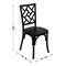 Merrick Lane Mara Solid Wood Dining Chair with Stackable Design, Ornate Seat Back Accenting, and Elegant Finish